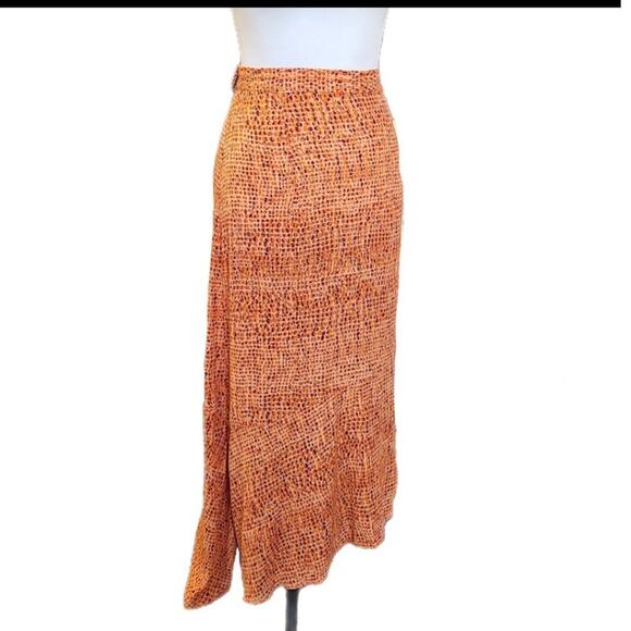 NWT L*Space Ashlyn Skirt Women's Size XL Swim Cover Up Orange Animal Print NEW - Picture 6 of 12